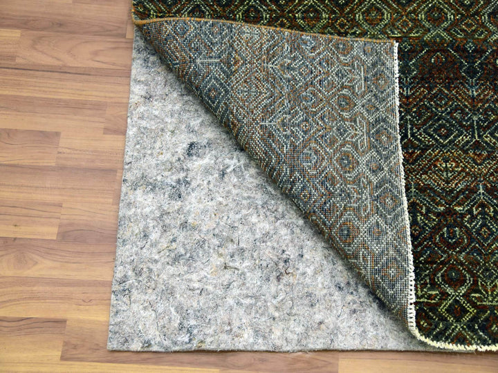 2'6" x 8'0" New Hand Knotted Brown Wool Runner Oriental Rug - MOA10279492