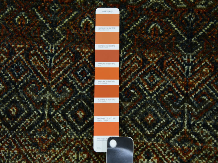 2'6" x 8'0" New Hand Knotted Brown Wool Runner Oriental Rug - MOA10279492