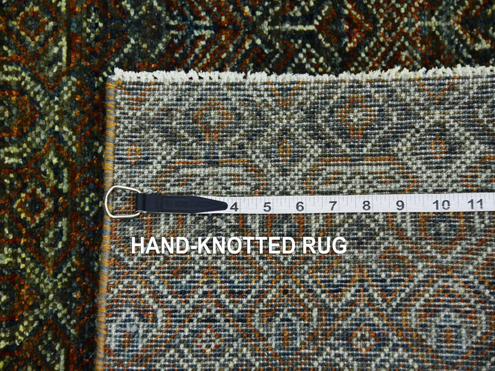 2'6" x 8'0" New Hand Knotted Brown Wool Runner Oriental Rug - MOA10279492
