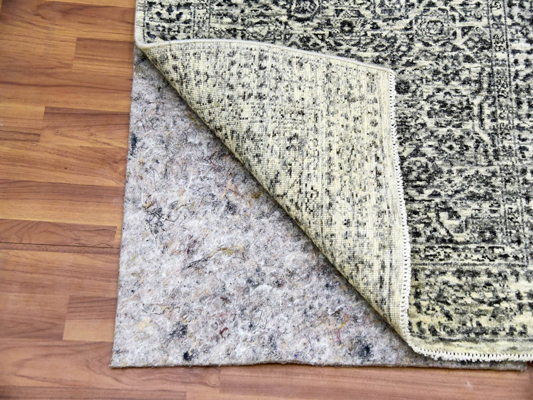 2'7" x 6'0" New Hand Knotted Ivory Wool Runner Oriental Rug - MOA10279502