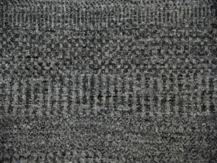 10'0" x 10'0" New Hand Knotted Grey Wool Round Oriental Rug - MOA10279659