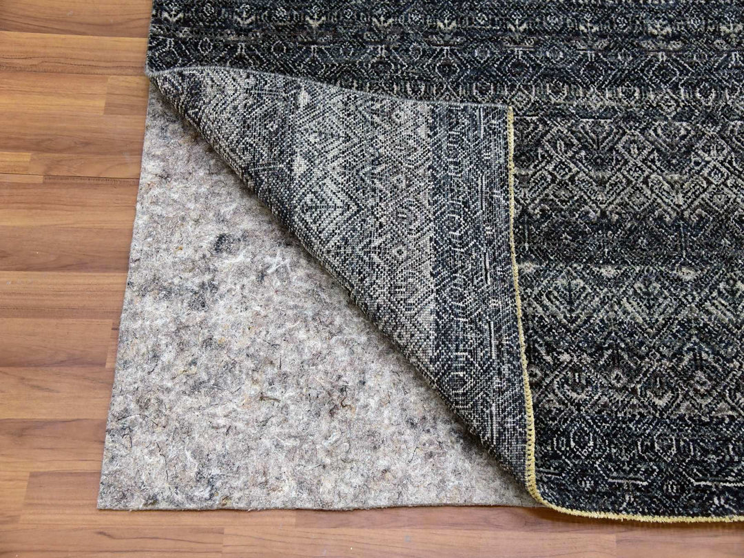 5'0" x 7'1" New Hand Knotted Grey Wool Rectangle Oriental Rug - MOA10279664