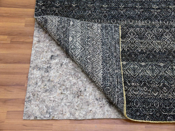 5'0" x 7'1" New Hand Knotted Grey Wool Rectangle Oriental Rug - MOA10279664