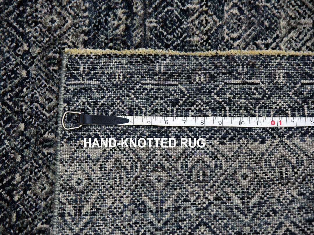 5'0" x 7'1" New Hand Knotted Grey Wool Rectangle Oriental Rug - MOA10279664