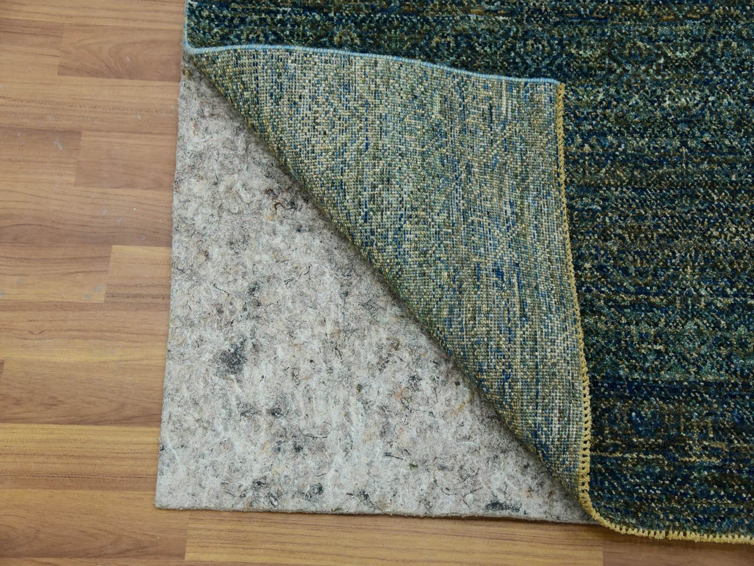 2'6" x 8'0" New Hand Knotted Green Wool Runner Oriental Rug - MOA10279669