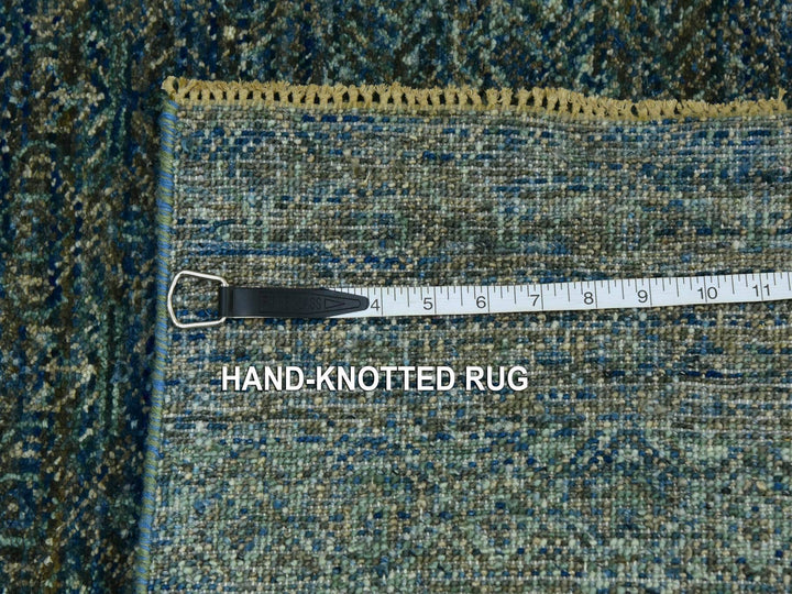 2'6" x 8'0" New Hand Knotted Green Wool Runner Oriental Rug - MOA10279670