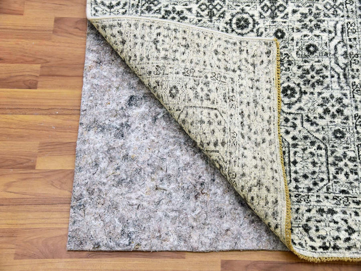 2'10" x 18'0" New Hand Knotted Ivory Wool Runner Oriental Rug - MOA10279689