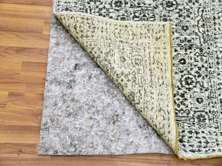 2'10" x 21'10" New Hand Knotted Ivory Wool Runner Oriental Rug - MOA10279690