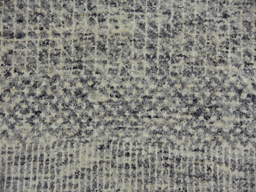12'2" x 15'4" New Hand Knotted Grey Wool Rectangle Oriental Rug - MOA10279738