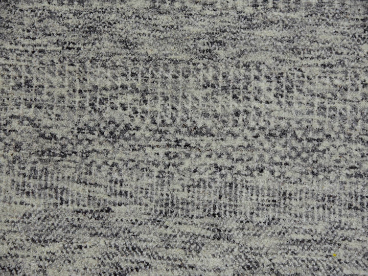 10'0" x 13'10" New Hand Knotted Grey Wool Rectangle Oriental Rug - MOA10279739