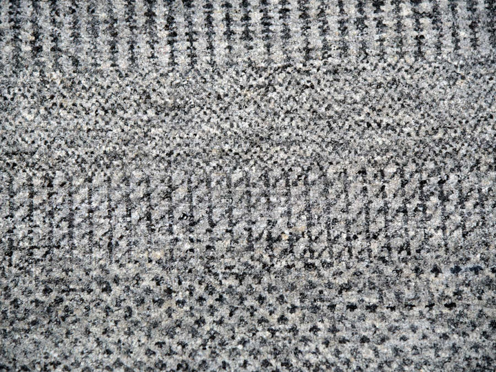 13'8" x 13'8" New Hand Knotted Grey Wool Square Oriental Rug - MOA10279767
