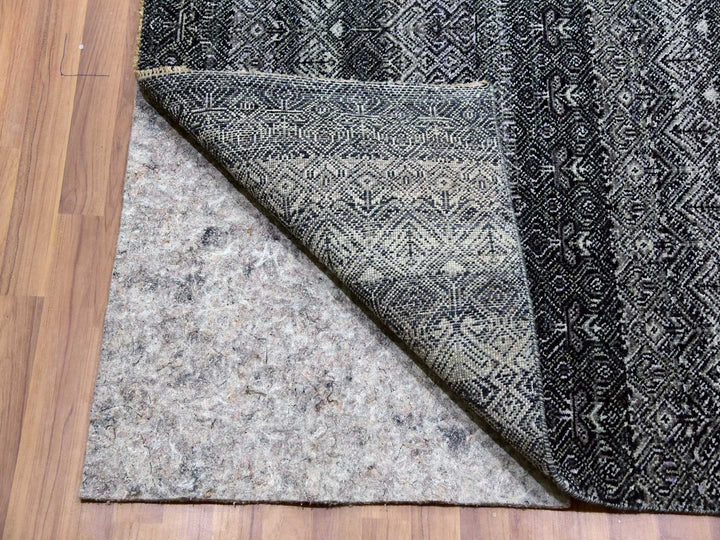 12'0" x 11'11" New Hand Knotted Grey Wool Square Oriental Rug - MOA10279772