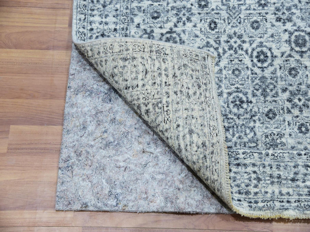 2'11" x 5'3" New Hand Knotted Ivory Wool Rectangle Oriental Rug - MOA10279810
