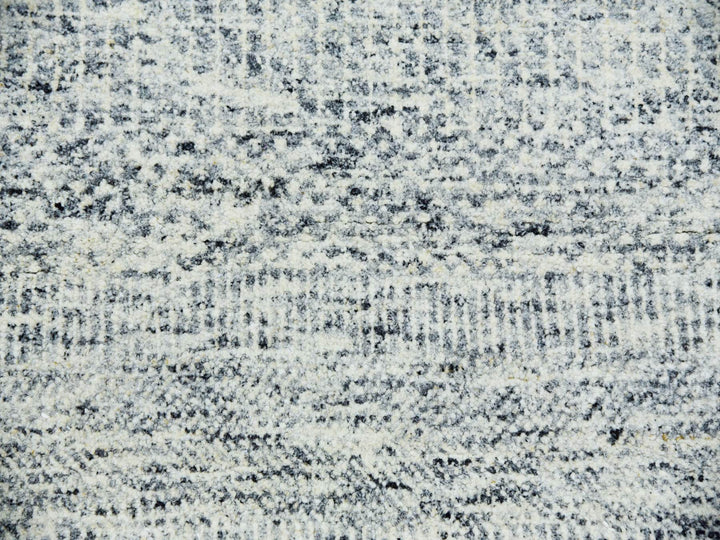 12'0" x 15'0" New Hand Knotted Grey Wool Rectangle Oriental Rug - MOA10279865