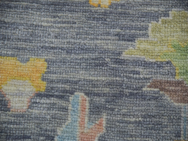 12'2" x 18'0" New Hand Knotted Grey Wool Rectangle Oriental Rug - MOA10279910