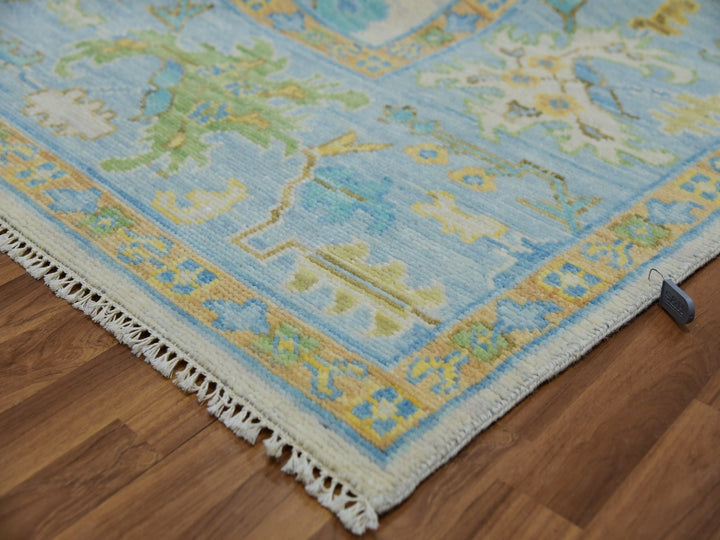 8'3" x 10'8" New Hand Knotted Ivory Wool Rectangle Oriental Rug - MOA10279916