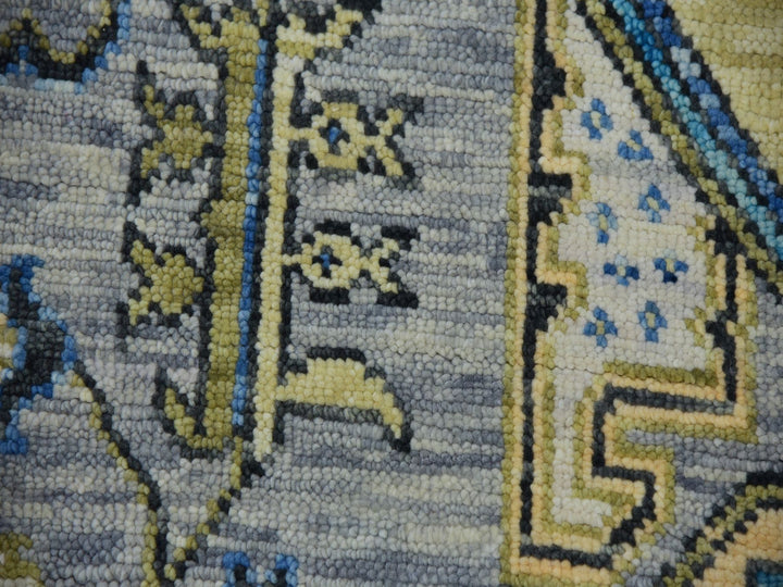 8'0" x 10'1" New Hand Knotted Grey Wool Rectangle Oriental Rug - MOA10279917