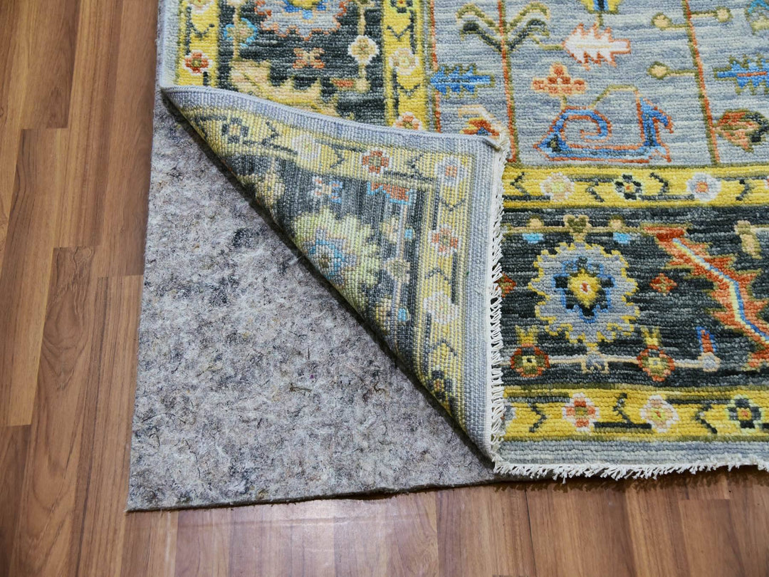 9'3" x 12'5" New Hand Knotted Blue Wool Rectangle Oriental Rug - MOA10279933