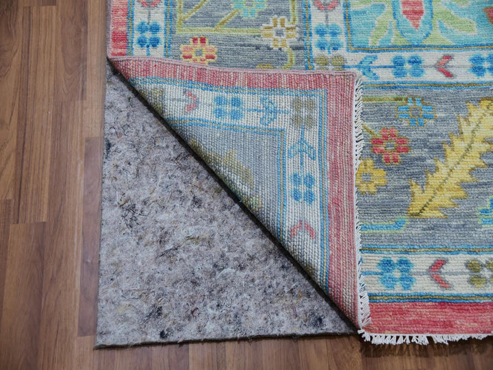 10'1" x 14'0" New Hand Knotted Pink Wool Rectangle Oriental Rug - MOA10279939