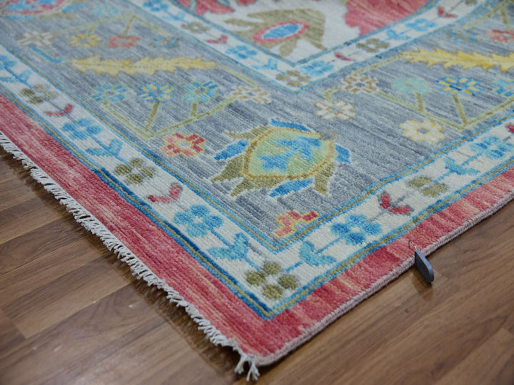 10'1" x 14'0" New Hand Knotted Pink Wool Rectangle Oriental Rug - MOA10279939