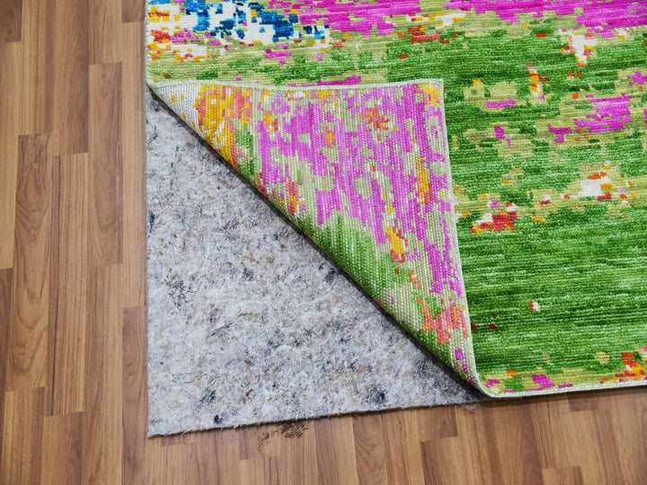 10'0" x 14'1" New Hand Knotted Multicolored Wool Rectangle Oriental Rug - MOA10279965