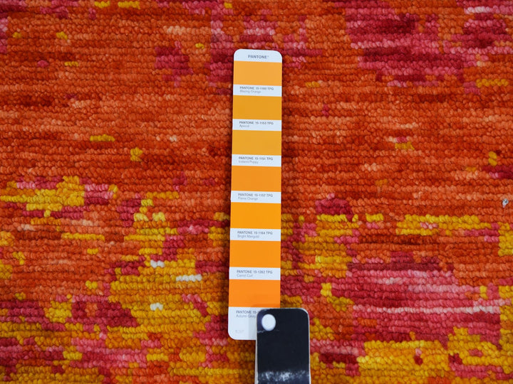 10'0" x 14'1" New Hand Knotted Multicolored Wool Rectangle Oriental Rug - MOA10279965