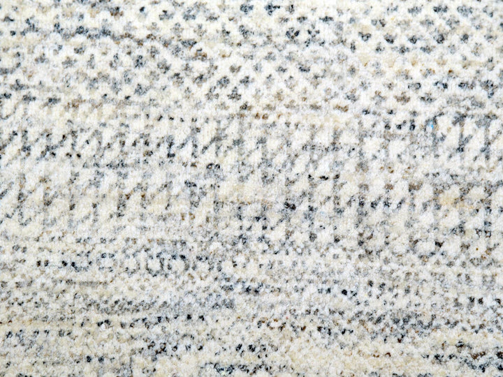 13'9" x 13'9" New Hand Knotted Ivory Wool Round Oriental Rug - MOA10279972