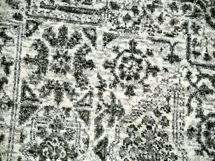 10'0" x 10'1" New Hand Knotted Ivory Wool Round Oriental Rug - MOA10279986
