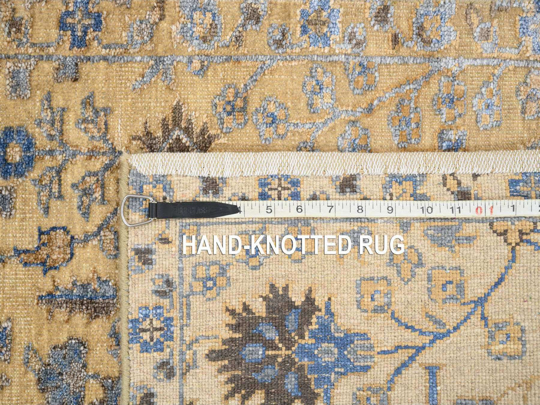 2'7" x 6'0" New Hand Knotted Brown Wool & Silk Runner Oriental Rug - MOA10280024