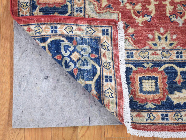 5'0" x 6'6" New Hand Knotted Red Wool Rectangle Oriental Rug - MOA10280078
