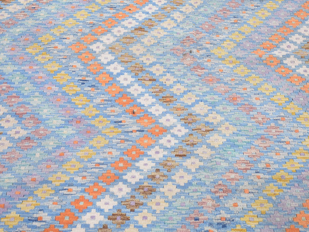 10'3" x 13'3" New Hand Knotted Blue Wool Rectangle Oriental Rug - MOA10280086