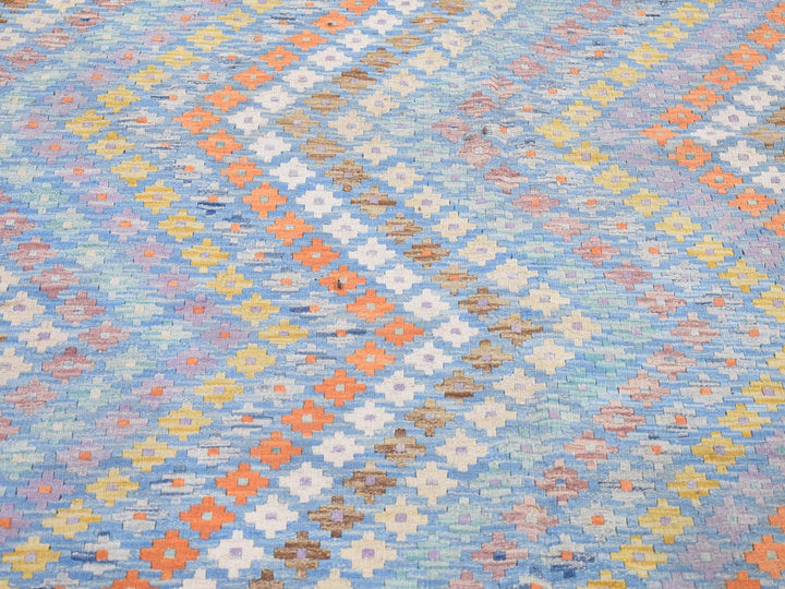 10'3" x 13'3" New Hand Knotted Blue Wool Rectangle Oriental Rug - MOA10280086