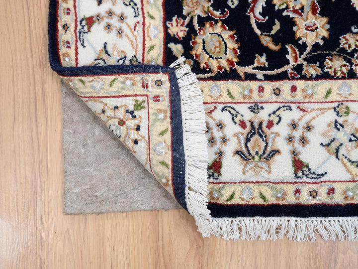 2'8" x 9'10" New Hand Knotted Blue Wool Runner Oriental Rug - MOA10280089