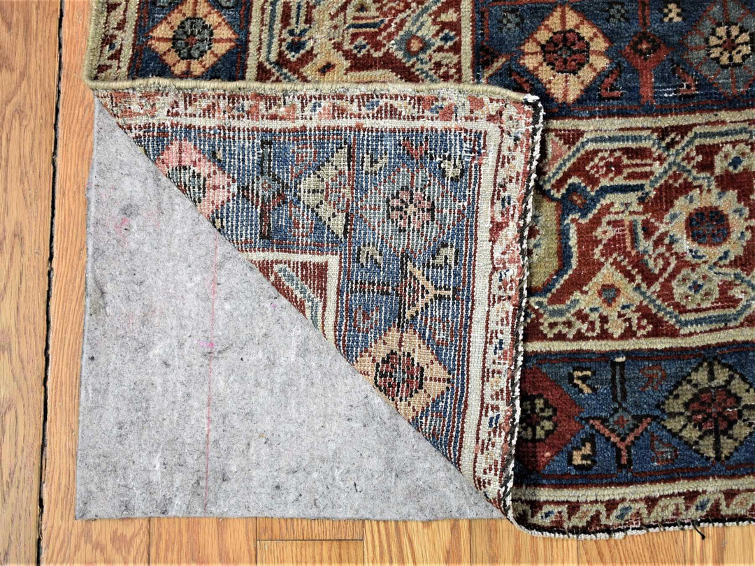 13'10" x 19'5" Vintage Hand Knotted Beige Wool Rectangle Oriental Rug - MOA10280116