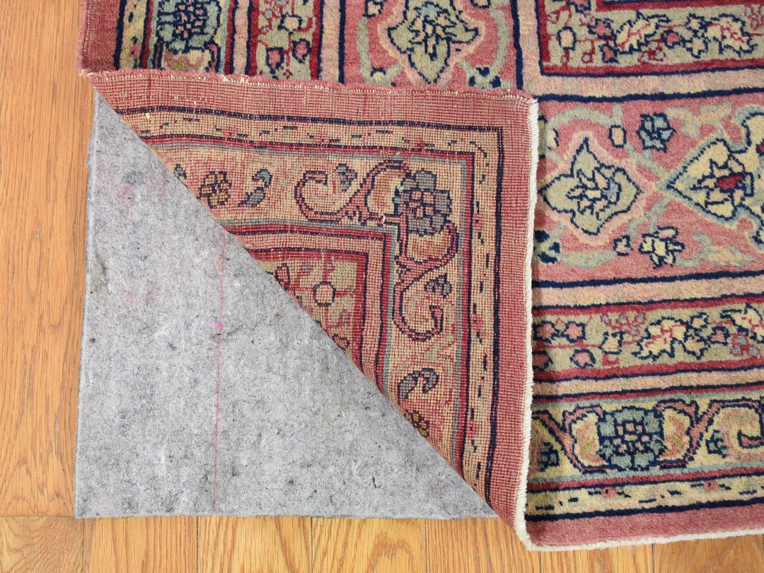 7'7" x 12'7" Vintage Hand Knotted Beige Wool Rectangle Oriental Rug - MOA10280122