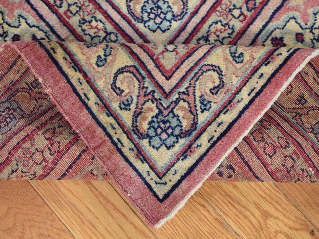 7'7" x 12'7" Vintage Hand Knotted Beige Wool Rectangle Oriental Rug - MOA10280122