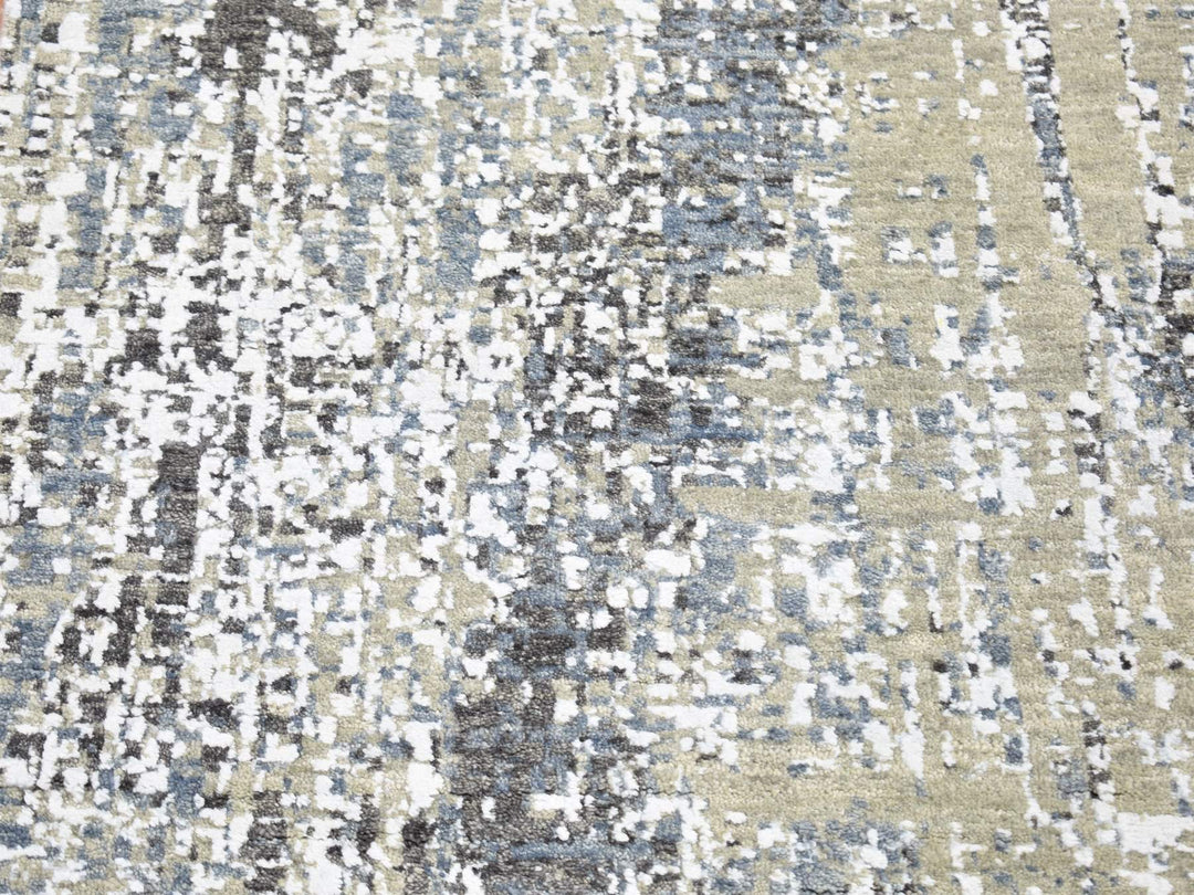 2'6" x 10'1" New Hand Knotted Beige Wool Runner Oriental Rug - MOA10280185