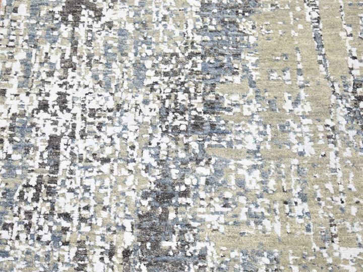 2'6" x 10'1" New Hand Knotted Beige Wool Runner Oriental Rug - MOA10280185