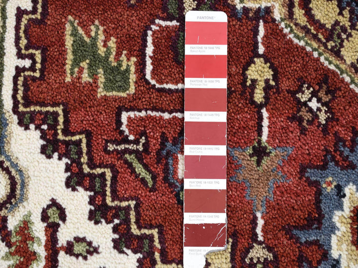 3'10" x 6'1" New Hand Knotted Red Wool Rectangle Oriental Rug - MOA10280186