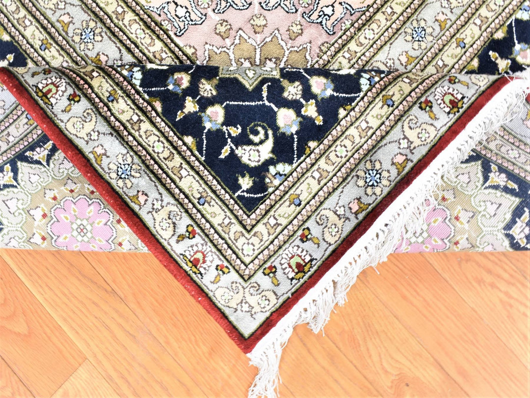 12'1" x 18'1" New Hand Knotted Red Silk & Cotton Blend Rectangle Oriental Rug - MOA10280234