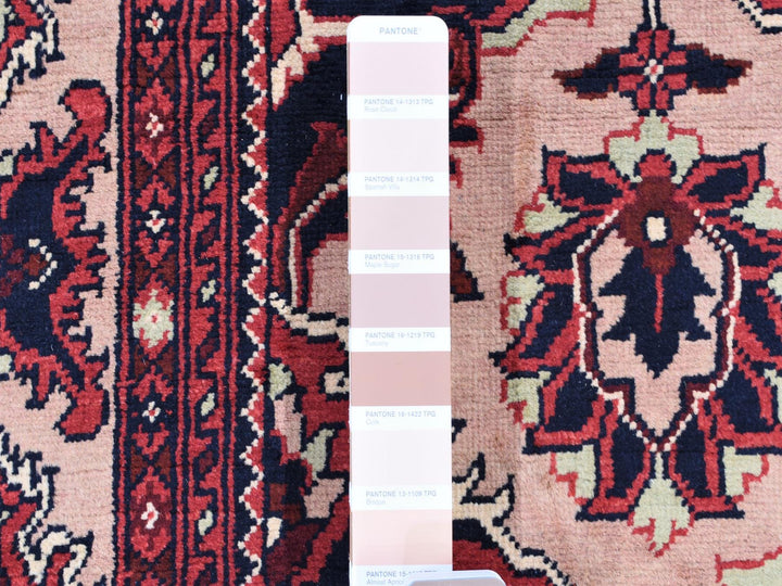 3'0" x 19'0" New Hand Knotted Pink Wool Runner Oriental Rug - MOA10280237