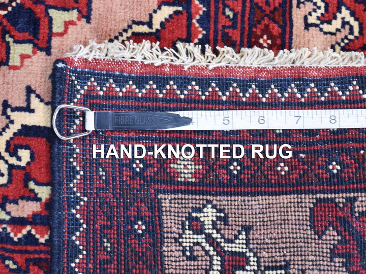 3'0" x 19'0" New Hand Knotted Pink Wool Runner Oriental Rug - MOA10280237