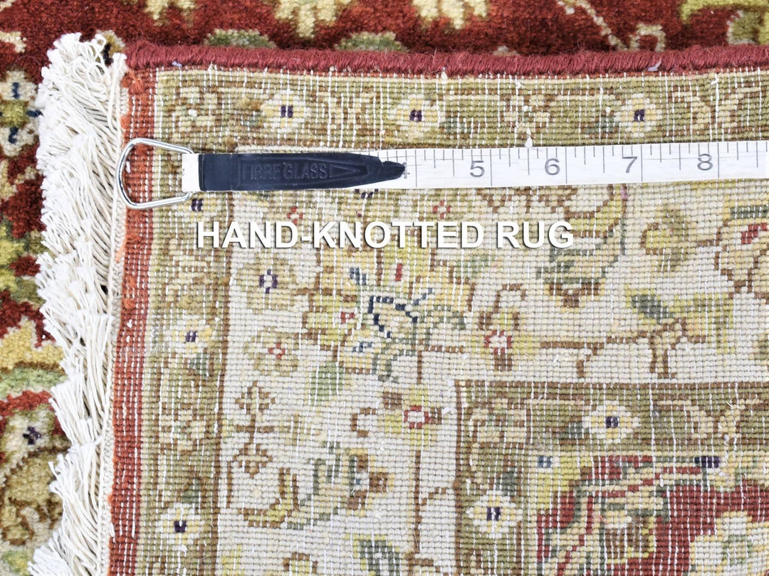 2'6" x 17'10" New Hand Knotted Red New Zealand Wool Runner Oriental Rug - MOA10280248