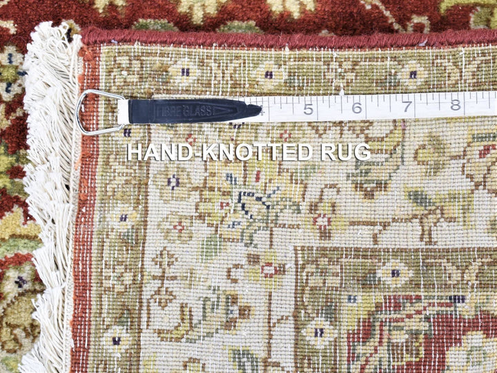 2'6" x 17'10" New Hand Knotted Red New Zealand Wool Runner Oriental Rug - MOA10280248