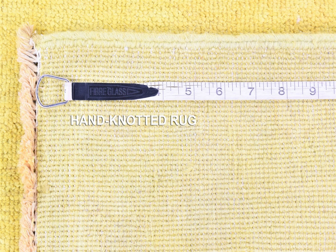 2'6" x 15'10" New Hand Knotted Overdyed Wool Runner Oriental Rug - MOA10280249