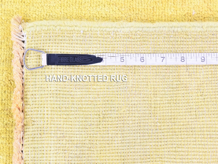 2'6" x 15'10" New Hand Knotted Overdyed Wool Runner Oriental Rug - MOA10280249