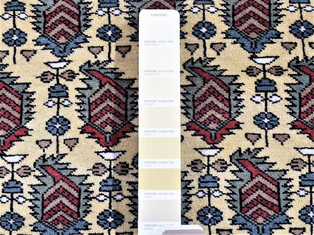 2'10" x 13'2" New Hand Knotted Ivory Wool Runner Oriental Rug - MOA10280255