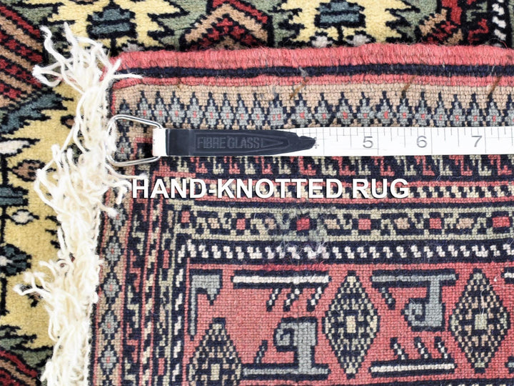 2'10" x 13'2" New Hand Knotted Ivory Wool Runner Oriental Rug - MOA10280255