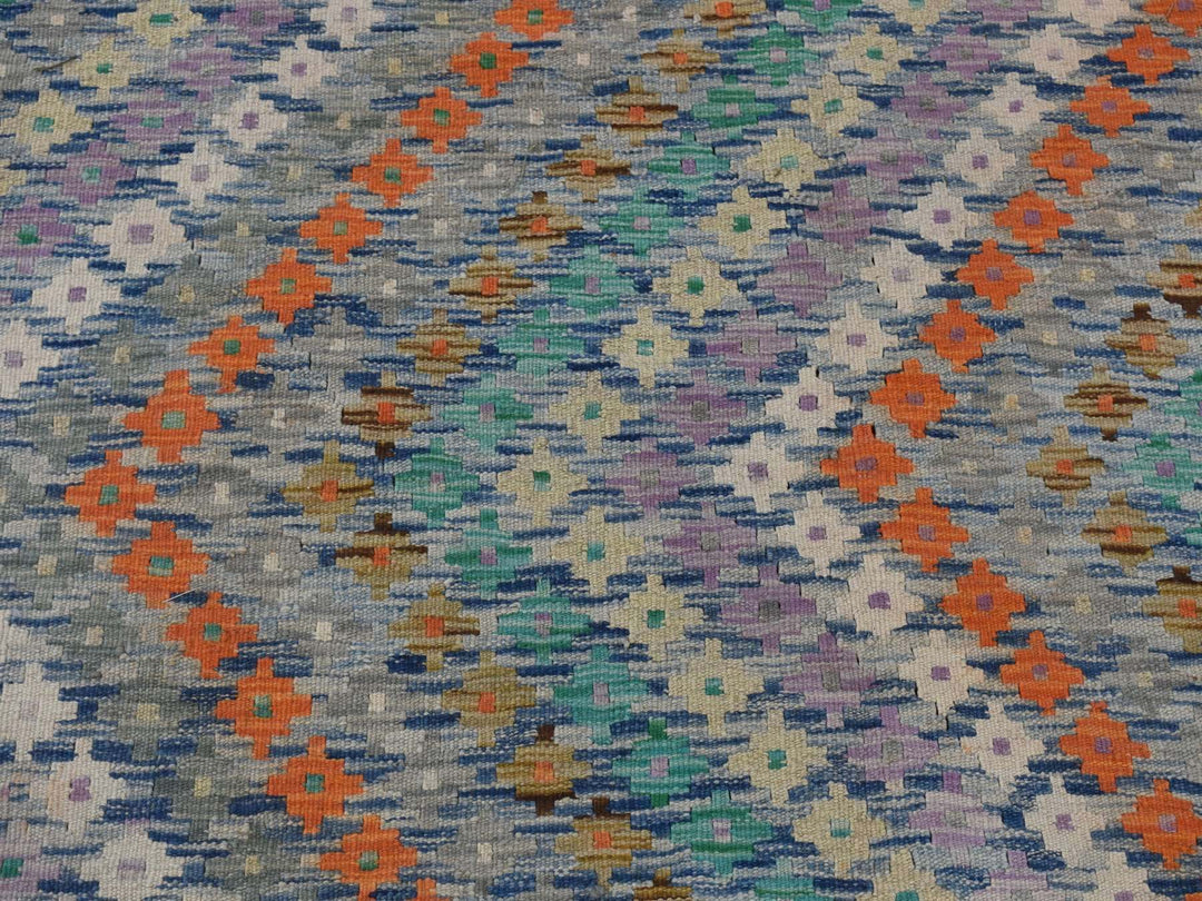 10'2" x 13'7" New Hand Woven Multicolored Wool Rectangle Oriental Rug - MOA10280303