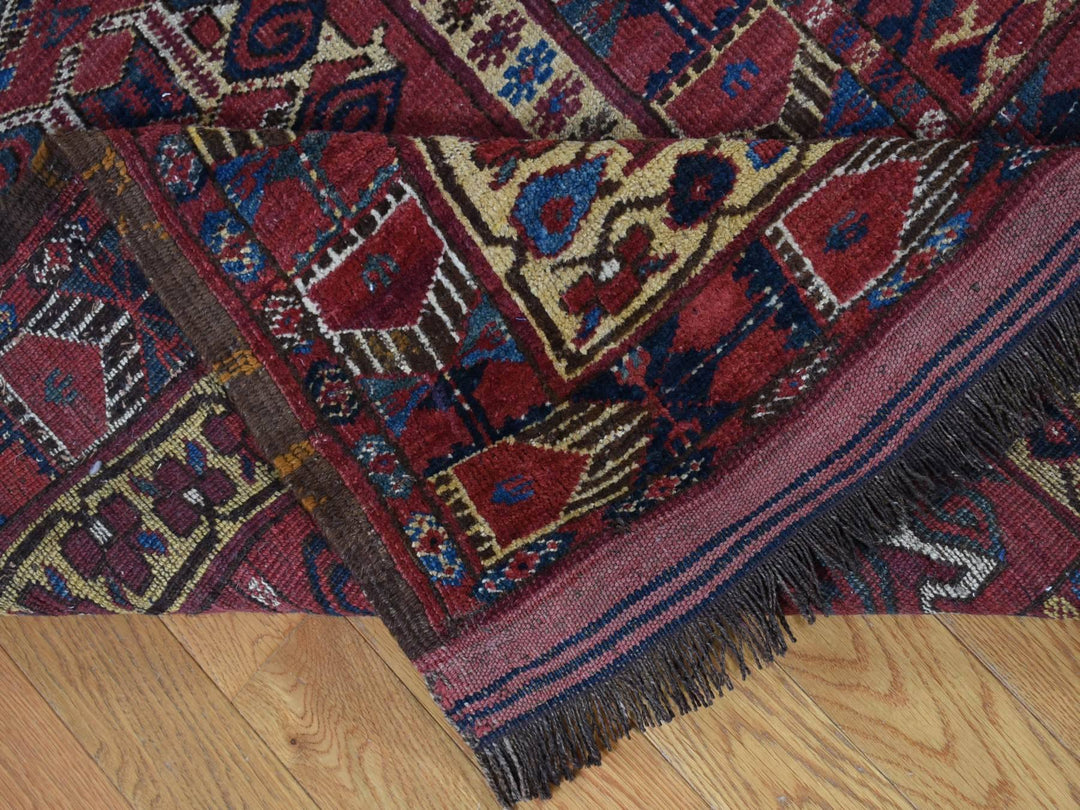 10'4" x 21'0" Vintage Hand Knotted Blue Wool Rectangle Oriental Rug - MOA10280310